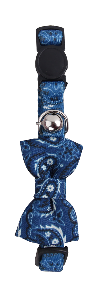 Pawise Cat Collar With Bowknot Blau