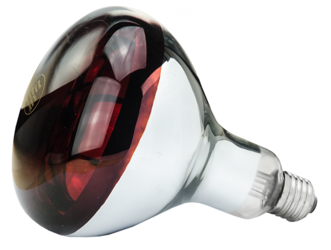 Hartglas Lampe 150 W - Rot