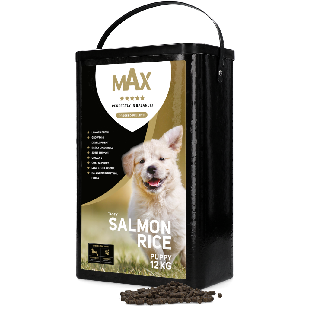 Max Puppy Gepresste Pellets Lachs & Reis 12 kg