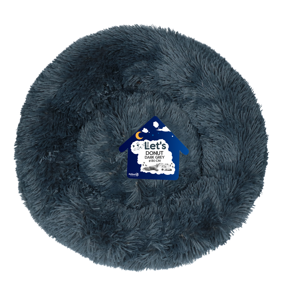 Let's Sleep Donut Dunkelgrau XL