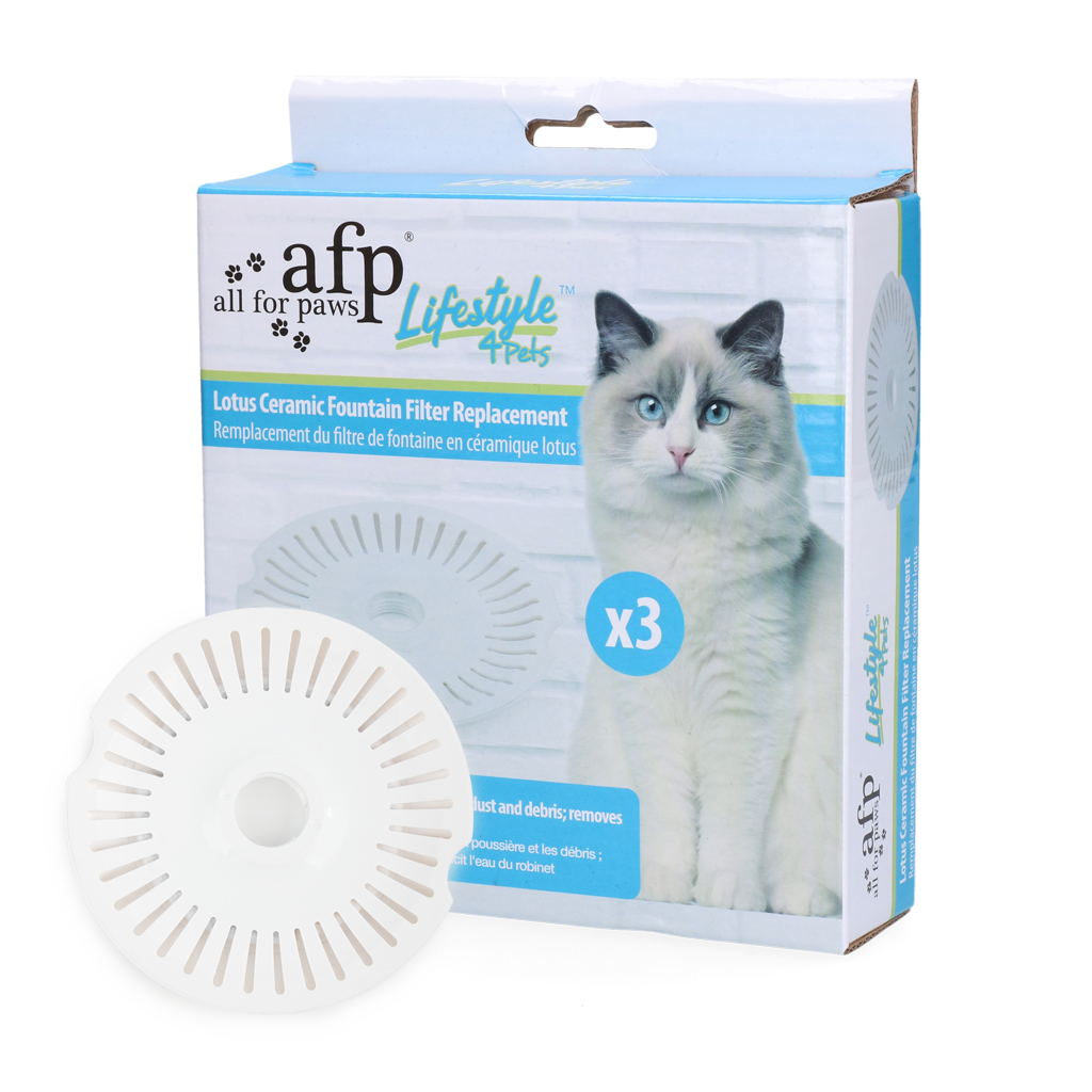 AFP Lifestyle 4 Pets - Lotus Ceramic Fountain Filter Replacement 3 st 