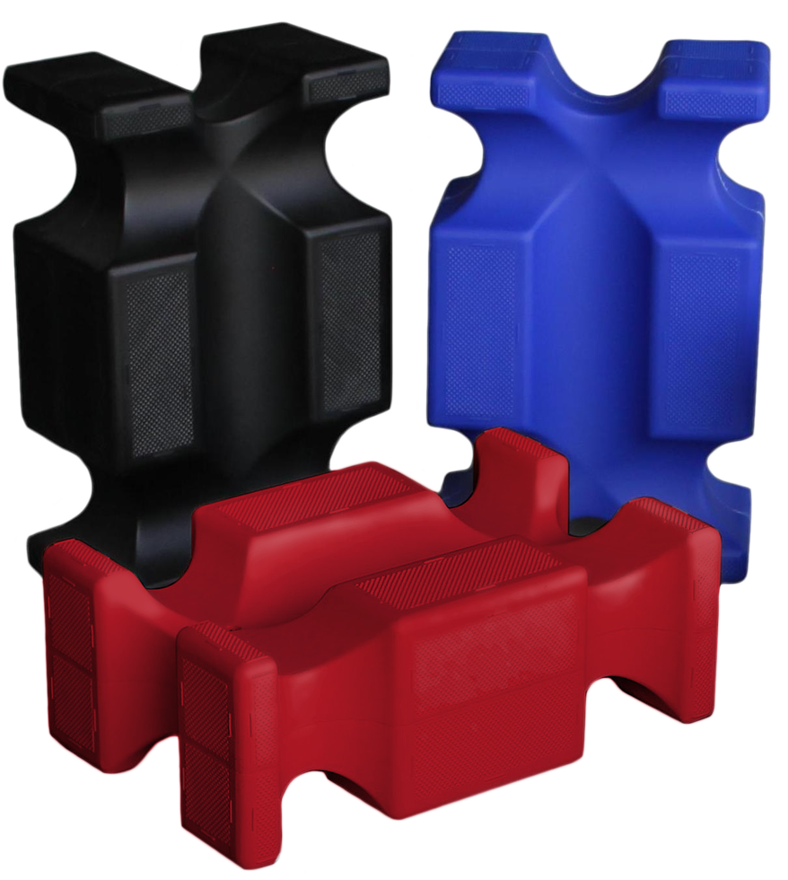 Hindernisblock Kunststoff Schwarz