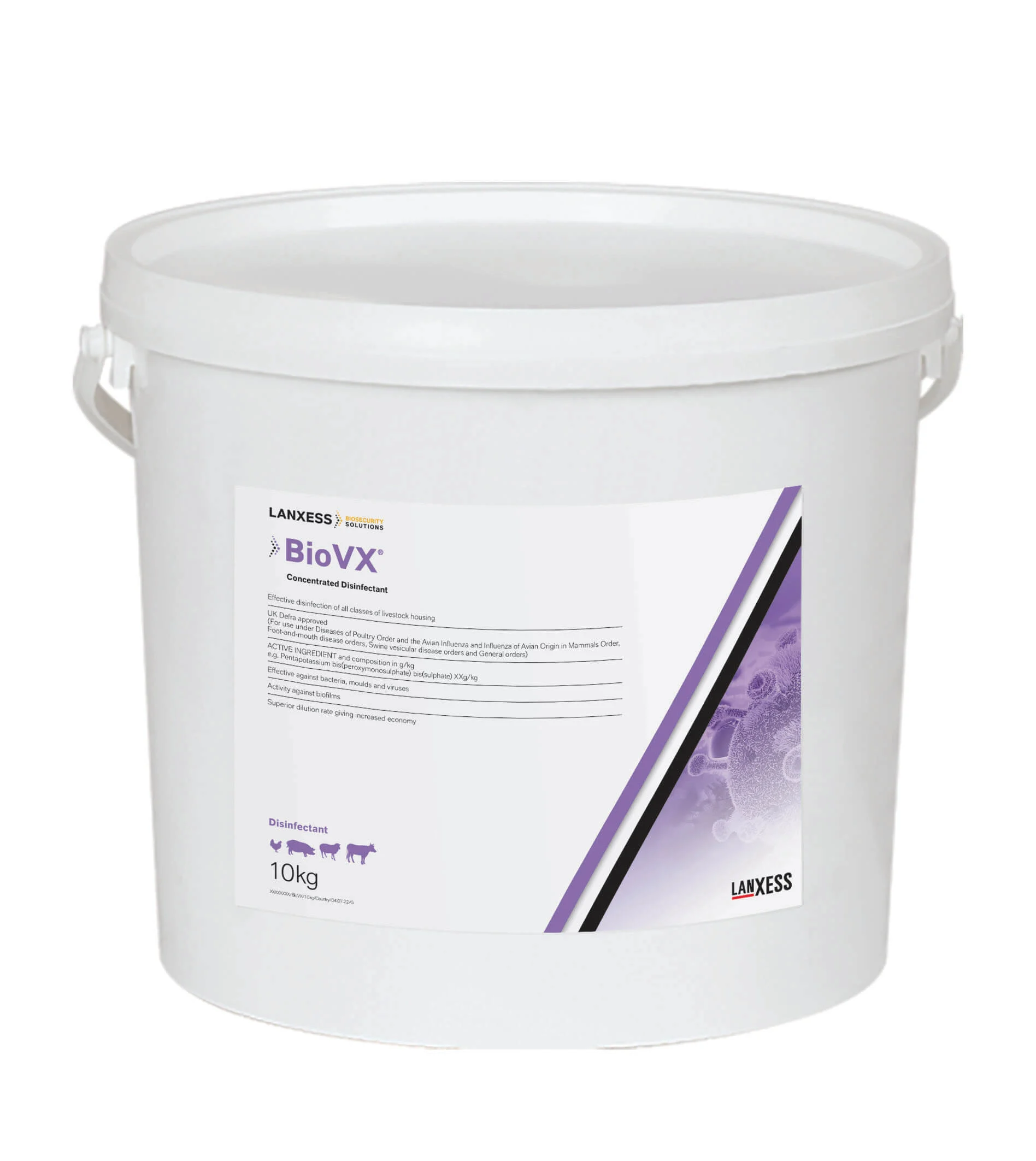 BIOVX Desinfektionsmittel – Pulverkonzentrat 10kg Eimer