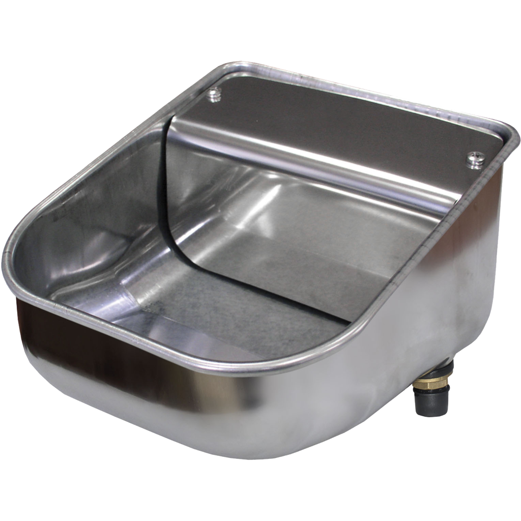 Tränkebecken All Animals mit Schwimmerventil Edelstahl 2 l