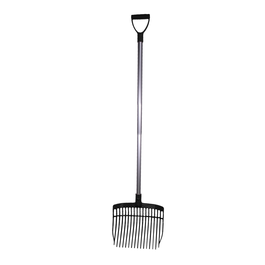 Mistgabel komplett (mit Stiel 115 cm) Schwarz