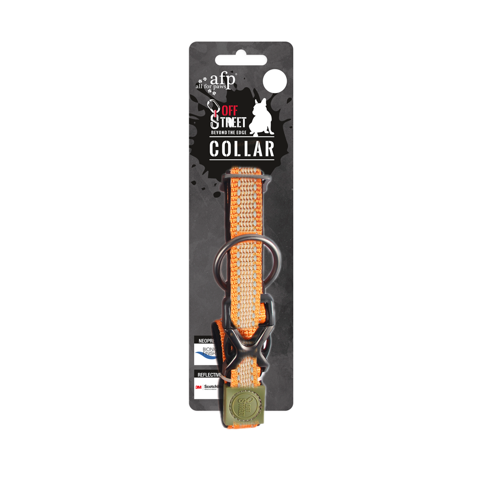 AFP Off Street - Dog Collar Mandarine L