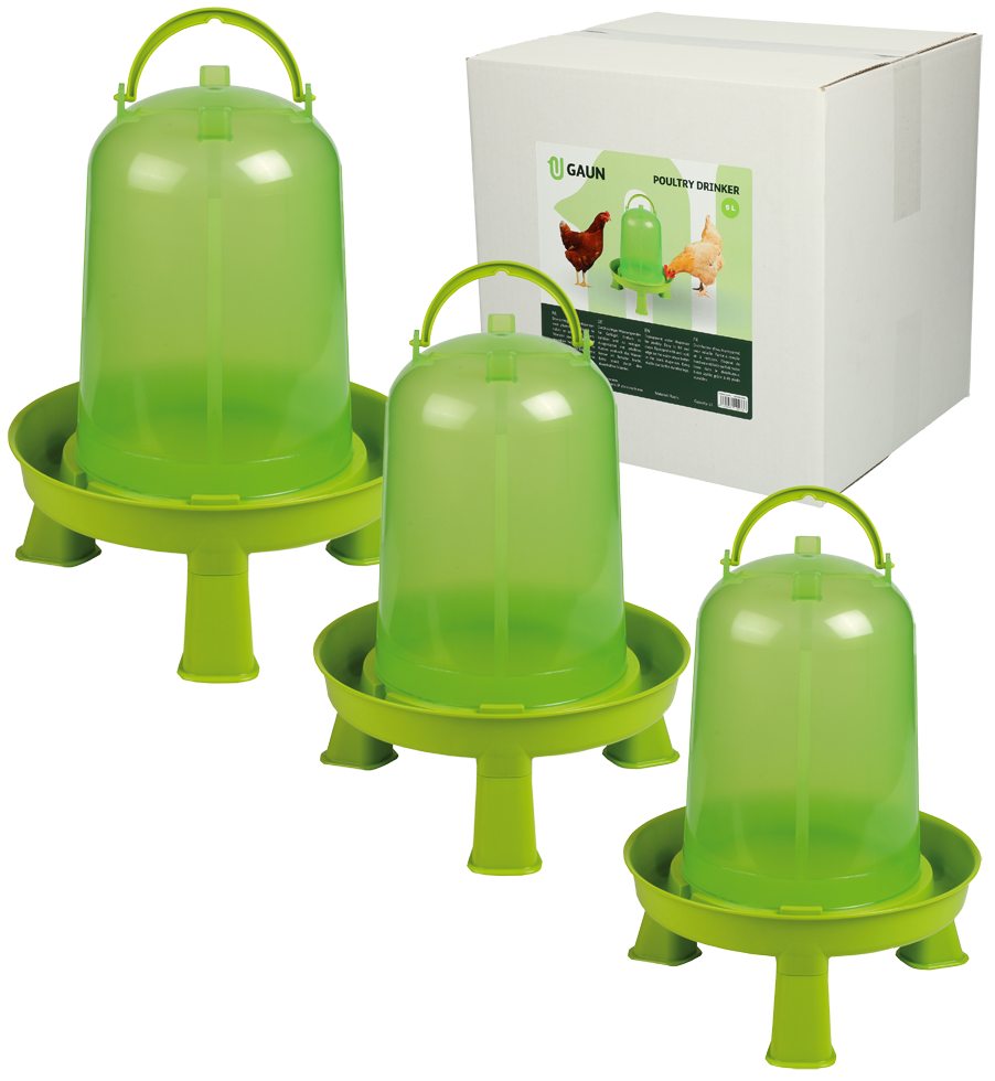Gaun Geflügel Tränke mit Ständer Limonengrün 1,5 l